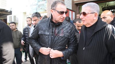 مجلس الأهلي وشوبير و«بيبو» في جنازة خالد توحيد (صور)