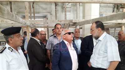 بالصور.. محافظ بورسعيد يتفقد أعمال تطوير المسجد العباسي