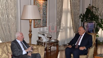 وزير الخارجية يبحث مع عزام الأحمد مستجدات قضية فلسطين وملف المصالحة