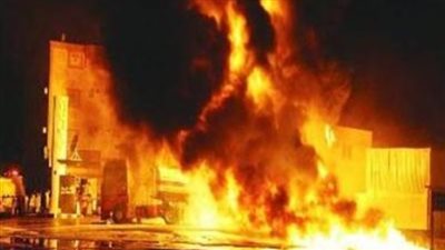 إصابة 15 شخصاً في حريق مبنى السينما القديمة بطوخ