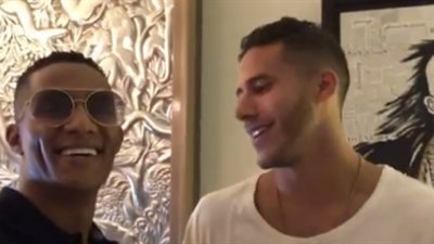 محمد رمضان يستضيف «أبو التفانين» بمنزله: كريستيانو مصر.. و«صبحي»: أنت عالمي