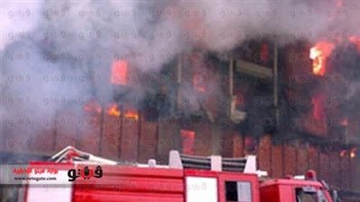 السيطرة على حريق بمبنى السينما القديم بطوخ