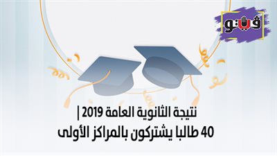 نتيجة الثانوية العامة 2019 | 40 طالبا يشتركون بالمراكز الأولى
