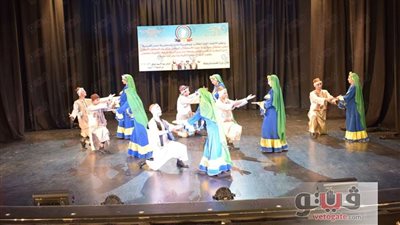 بالصور.. منتخب جامعة بنها للفلكلور يشارك في احتفال وزارة الشباب