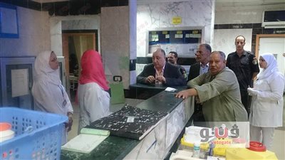 بالصور.. مدير التأمين الصحي بالغربية يتابع العمل بالمجمع الطبي