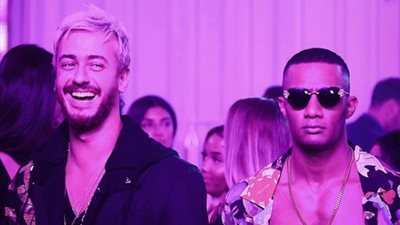 سعد لمجرد ينشر صورة من كواليس أغنيته مع محمد رمضان