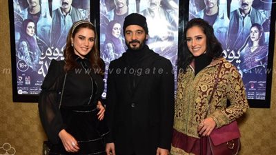 خالد النبوي ودرة وحنان مطاوع في العرض الخاص لفيلم 