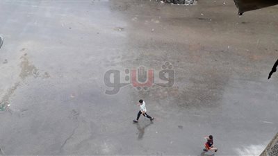 هطول أمطار غزيرة على بعض المناطق في بورسعيد (فيديو)