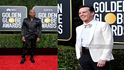 أندرو سكوت وكارامو براون بإطلالات مميزة في حفل جولدن جلوب | صور