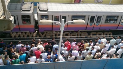 توقف حركة المترو على خط المنيب بسبب عطل فني