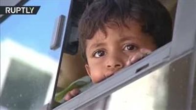 بالفيديو.. سكان «صلاح الدين» في حلب يغادرون منازلهم بعد انتهاء الهدنة