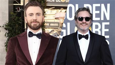 خواكين فينيكس وكريس إيفانز بإطلالة أنيقة في حفل جولدن جلوب (صور)