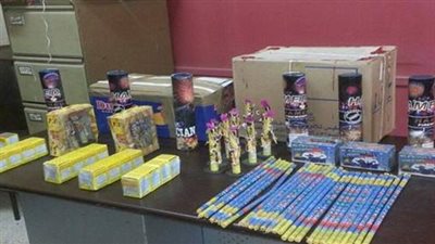 ضبط 5 آلاف قطعة ألعاب نارية بحوزة بائعين في الغربية