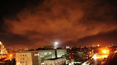 خريطة المواقع المستهدفة في الهجوم الثلاثي على سوريا