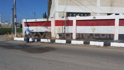 بالصور.. حملة نظافة بـ«ميت أبو غالب» في دمياط