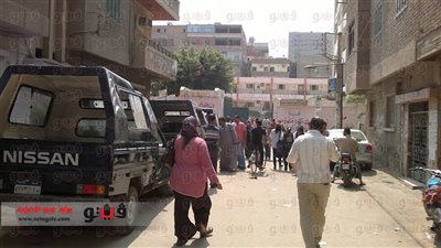 تواجد أمنى مكثف أمام مدرسة الناصرية بالشرقية