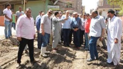 استبدال خط مياه البوهي ومطار إمبابة في الجيزة