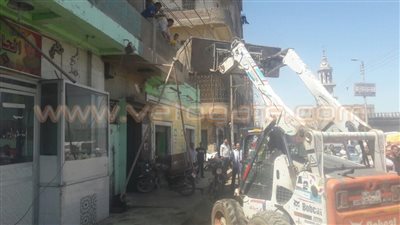 ضبط 443 حالة إشغال وتحرير 36 مخالفة تموينية بملوي في المنيا