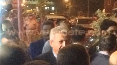 بالصور.. «محلب» يغادر قصر ثقافة القناطر عقب افتتاحه