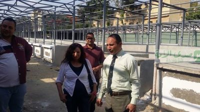 رئيس حي الشرابية يتابع تطوير سوق إيديال