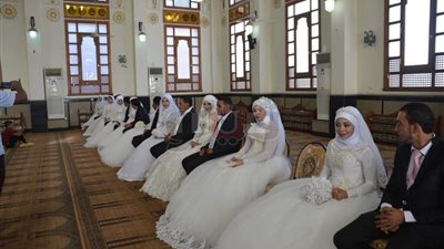 زواج جماعي لـ22 عروسا من الأيتام في الغردقة (صور)
