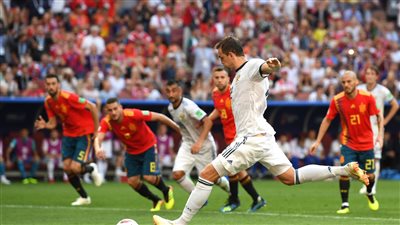 إحصائيات الشوط الأول بين إسبانيا وروسيا في المونديال