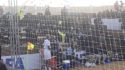 إصابة مصطفي حجي في مباراة الأساطير بالأهرامات