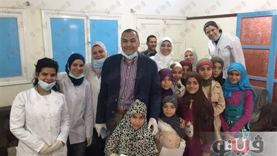 بالصور.. قافلة طبية من القومي للبحوث لعلاج الأسنان بالفيوم