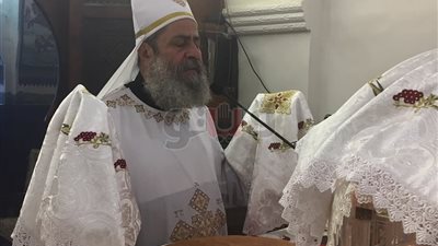 بالصور.. أسقف روما وتورنيو يشارك في القداس الإلهي بدير المحروسة