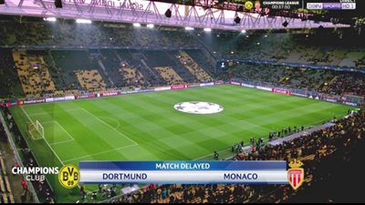 تأجيل مباراة دورتموند وموناكو بدوري الأبطال بسبب الانفجار