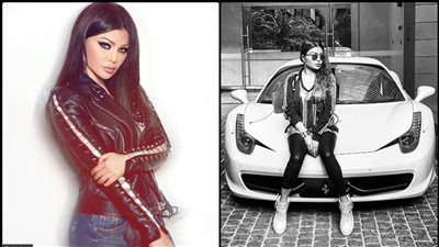 سر عشق هيفاء وهبي لسيارات فيراري