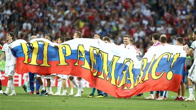 ملخص خاص لصعود روسيا أمام إسبانيا (فيديو)