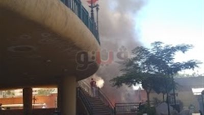 حريق بنادي الاتحاد السكندري (صور)