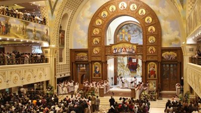 بدء احتفال دخول العائلة المقدسة مصر بالسلام الوطني وسط حضور وزراء