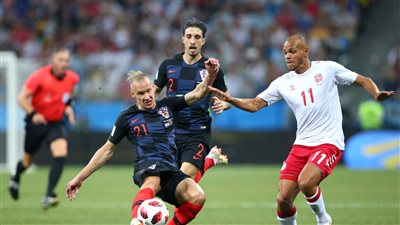 كرواتيا تتعادل أمام الدنمارك 1/1 بالشوط الأول (فيديو)