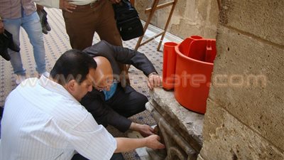 بالصور.. رئيس قطاع الآثار الإسلامية يتفقد أعمال ترميم الجامع الأزهر