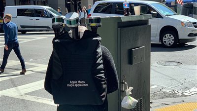 أبل تستخدم حقائب الظهر لجمع بيانات الخرائط