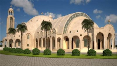 كاتدرائية العاصمة الإدارية تتزين لاستقبال قداس عيد الميلاد