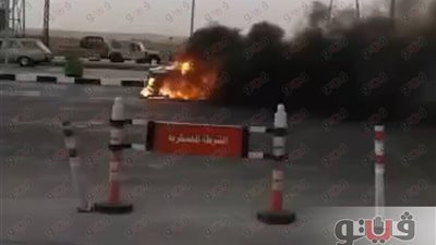 بالفيديو.. السيطرة على حريق سيارة بطريق «الإسماعيلية-القاهرة»