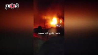 بالفيديو.. لحظة اشتعال النيران في «مصنعين للأخشاب» بدمياط الجديدة