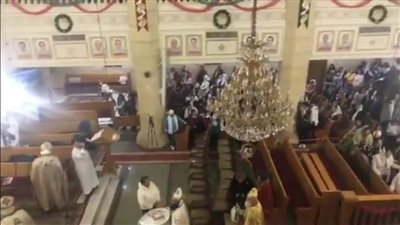 توافد أقباط الغربية على الكنائس للاحتفال بعيد الميلاد