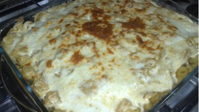 طريقة عمل مكرونة بالدجاج والقشطة من الشيف داليا شبانة