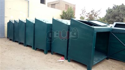 القليوبية تتسلم ١٠٠ صندوق قمامة