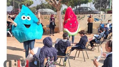 مياه المنيا تنظم عروضا فنية حول ترشيد الاستهلاك والنظافة