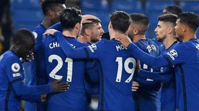 نهاية الشوط بتقدم تشيلسي بهدف نظيف على نيوكاسل