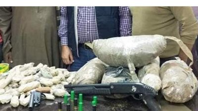 ضبط تاجر مخدرات بحوزته 25 كيلو بانجو في الأقصر