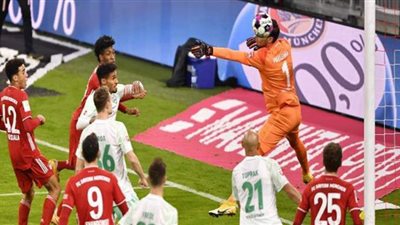 بايرن ميونخ يتعثر بالتعادل 1/1 مع بريمن بالدوري الألماني