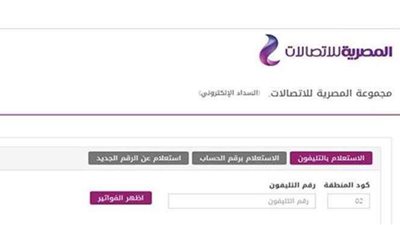 طريقة سداد فاتورة الخط الأرضي لشهر نوفمبر