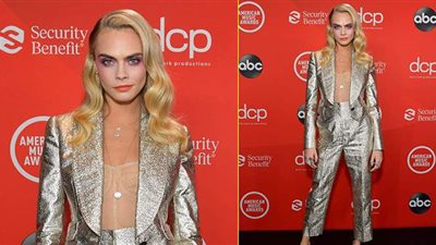 إطلالة جذابة لعارضة الأزياء 