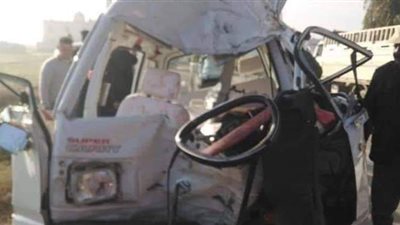 إصابة ٨ أشخاص بينهم ٦ طالبات في حادث تصادم بالغربية | صور